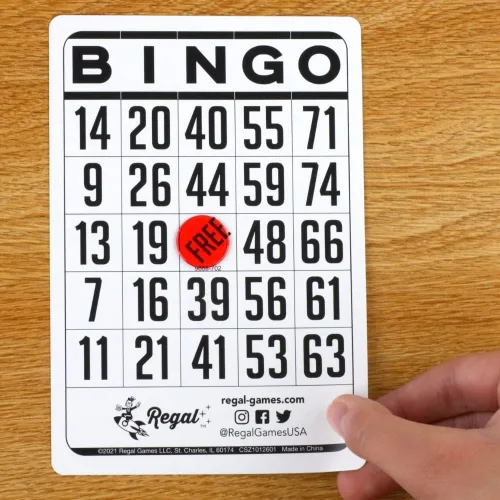 Miniatura 7 de Regal Bingo - Hojas de bingo clásicas de solo 6 x 4 pulgadas, hojas de bingo blancas reutilizables para noches de juegos familiares, fiestas