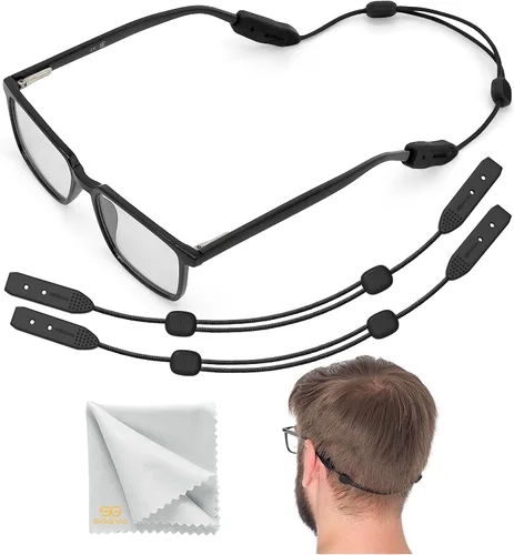 Miniatura 11 de Soporte de correa de cadena para gafas de ojos, correa para gafas de sol sin cola para hombres, correa para gafas