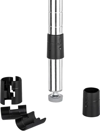 Miniatura 5 de Apex, clips de traba para estantes, para postes de 1", plásticos, color negro, apto para Alera, Metro, Thunder Group, Eagle, Regency, Advanced