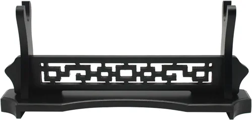 WANLIAN Soporte de espada de un nivel, soporte de espada samurái de escritorio, espada Katana Gladiador, estante para exhibición, color negro