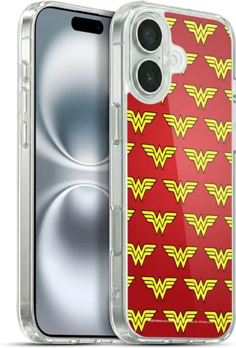 Miniatura 32 de Head Case Designs Funda de gel suave con licencia oficial de Wonder Woman DC Comics Classic Logos compatible con Apple iPhone 7 Plus/iPhone 8 Plus