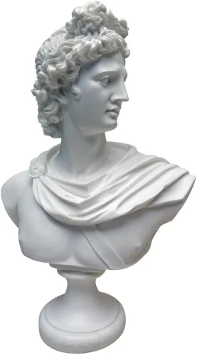 Miniatura 10 de Design Toscano PD72519 Busto escultórico de resina de mármol consolidado de Diana de Versalles, blanco