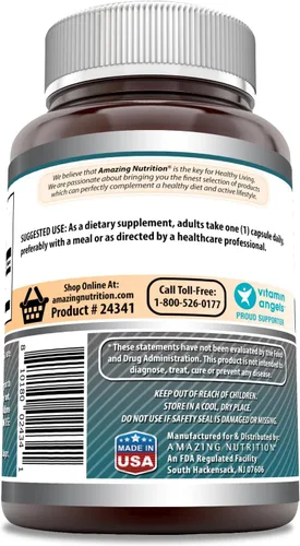 Miniatura 3 de Amazing Formulas L-Citrulina Suplemento 750 mg por porción 180 cápsulas Sin OMG Sin gluten Fabricado en Estados Unidos