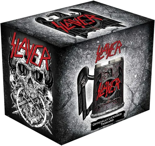 Miniatura 7 de Nemesis Now B4128M8 Slayer Tankard - Taza (5.5 in), color negro, resina con inserto de acero inoxidable, color gris