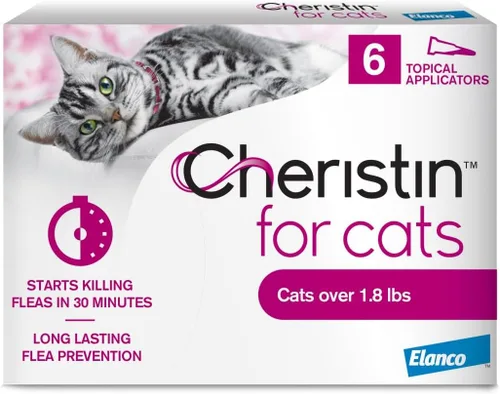 Tratamiento para pulgas de gatos Cheristin, 6 unidades
