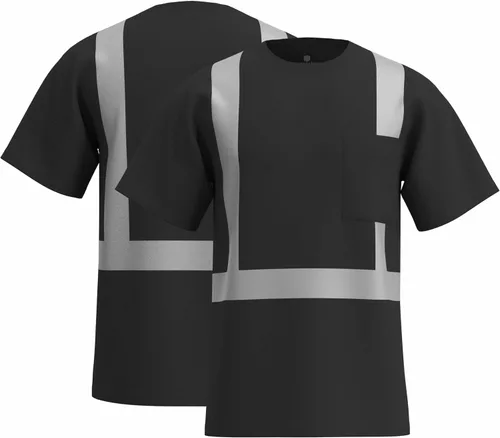 Miniatura 4 de caparazon Camisa de seguridad de alta visibilidad, camiseta reflectante ANSI/ISEA Clase 2