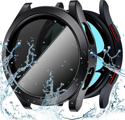 Miniatura 17 de Goton - Funda impermeable para Samsung Galaxy Watch 5 y 4 y FE, protector de pantalla de 40 mm con vidrio templado, 1 paquete de funda dura de PC