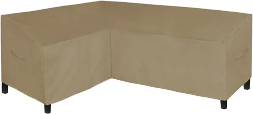 Miniatura 24 de Easy-Going Funda de sofá seccional para patio de alta resistencia 600D, 100 x 100 pulgadas, en forma de V, funda impermeable para sofá seccional
