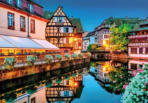 Miniatura 2 de Clementoni - Le Vieux Strasbourg - Rompecabezas de 500 piezas - Juego de paciencia y reflexión - Formato Paisaje - Imagen neta - 49 x 36 Cm - a