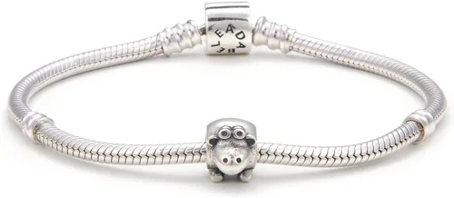 Miniatura 2 de Adabele Sterling Silver Hypoallergenic Goat Sheep Ram Deer Large Hole Bead Charm Compatible with 3mm Chain Bangle Bracelet Necklace Personalized