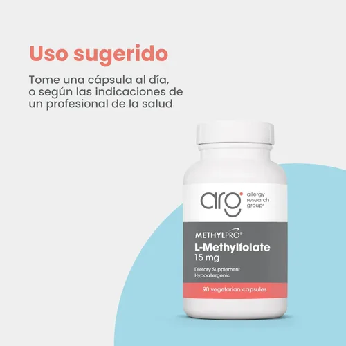 Miniatura 3 de MethylPro L-metilfolato 15 mg - L metil folato, suplemento de metilfolato para mujeres y hombres, vitamina B9 metilada (5-MTHF) para la salud