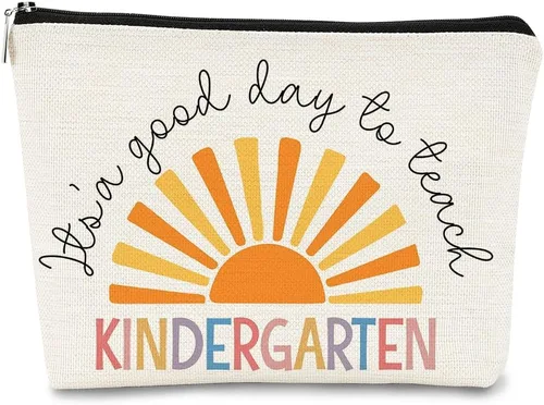Regalos para Profesores Bolsa de Maquillaje - Bolso de Supervivencia para Profesores Boho Sunshine, Bolso de Cosméticos, Regalos de Cumpleaños y