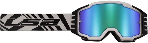 Miniatura 3 de Cascos LS2 Charger Pro para motocicleta con gafas OTG (Azul con lente de iridio azul)