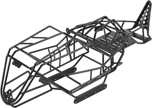 Miniatura 4 de Capra axial actualiza chasis Rc 1 10 44×15×14 Marco de chasis de jaula de rollo de metal negro compatible para Axial Wraith 90018 1 10 Escala RC Car