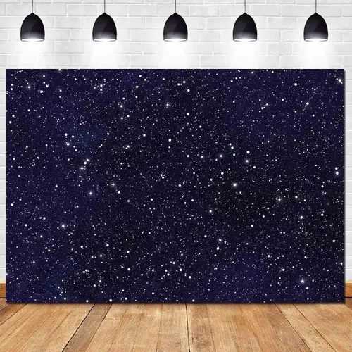 HQM Telones de fondo de fotografía estrellada del universo del espacio del cielo nocturno para niños, niños o niñas, decoración de fiesta de