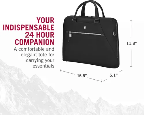Miniatura 2 de Victorinox Victoria Signature - Maletín profesional para computadora portátil y tablet, incluye embrague y correa de hombro desmontable, 13 litros