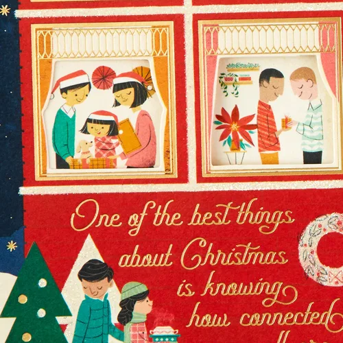 Miniatura 5 de Hallmark Tarjeta de Navidad con adorno de muñeco de nieve extraíble (época favorita del año)