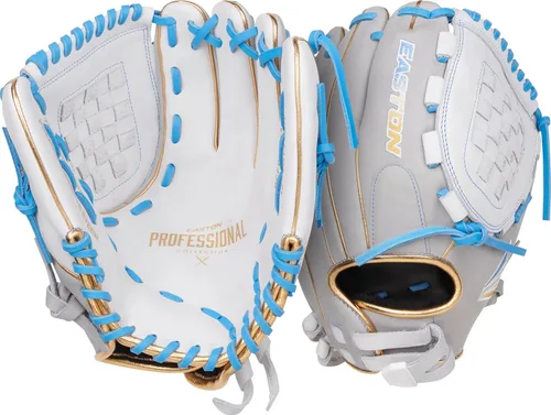Miniatura 8 de Easton Guantes de sóftbol de lanzamiento rápido de la colección profesional Tamaños 11.5" - 13" Múltiples estilos Tela tejida dividida