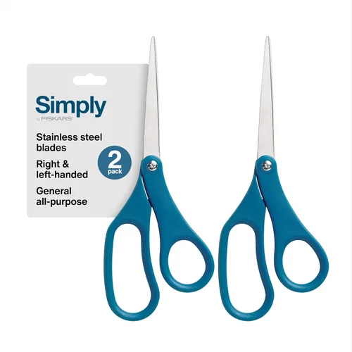 Miniatura 14 de Fiskars Tijeras de 8 pulgadas con Empuñadura Cómoda Antiadherentes de Titanio para Todo Uso - Cuchillas de Acero Inoxidable para Tareas de Corte