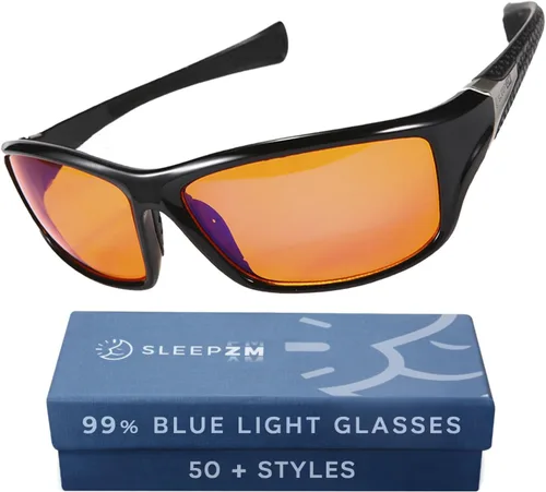 Miniatura 19 de Sleep ZM Blue Light Blocking & Light Sensitivity Glasses - 8 Lens Types for Comfort, Relaxation, Sleep & Relief