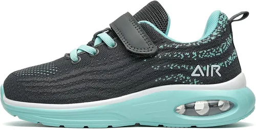 Miniatura 2 de DNOEKW Zapatos deportivos para correr para niños y niñas, tenis para caminar al aire libre, atléticos, gimnasio, ligeros, transpirables