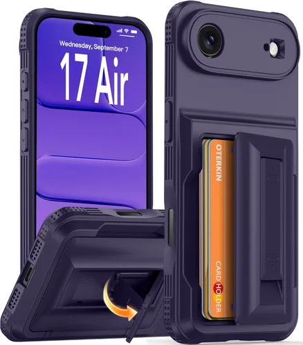 Miniatura 23 de Oterkin Funda tipo cartera para iPhone 17 Pro Max [4-5 tarjeteros] [soporte de soporte] [protección completa de la cámara] [bloqueo RFID] iPhone 17
