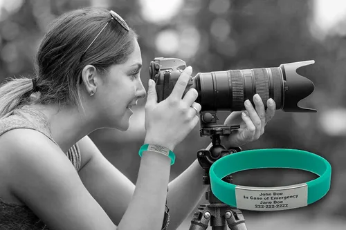 Miniatura 11 de Pulsera de identificación médica personalizada - Pulsera de seguridad para personas mayores grabada personalizada - Alerta de Alzheimer