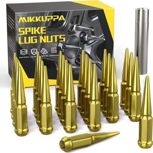 Miniatura 23 de MIKKUPPA 20 piezas de tuercas de rueda M12x1.5, tuerca de rueda M12x1.5, asiento cónico, tuercas de extremo negro con llave de casquillo, reemplazo