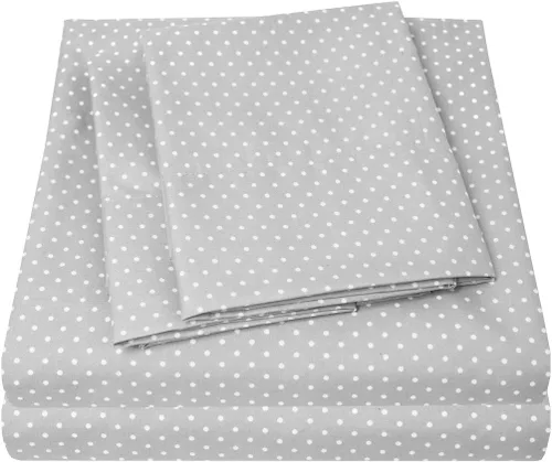 Miniatura 27 de Juego de sábanas y fundas de almohada de la colección 1500 Supreme, tamaño Queen, estampado Paisley gris - Juego de sábanas y fundas de almohada