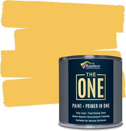 Miniatura 7 de THE ONE Pintura e imprimación todo en uno, negro mate, 8.5 onzas líquidas/250ml, fórmula de 1 capa, decoración fácil de interiores y exteriores