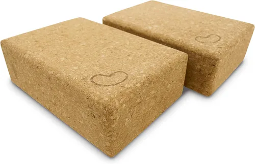 Bean Products Bloques de yoga, tamaños estándar y grandes, grado de estudio, antideslizantes, hechos de materiales ecológicos, corcho o espuma 100%