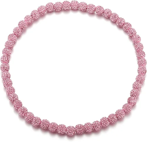 Miniatura 40 de SKQIR Collar de Cuentas de Béisbol para Hombres Bling Accesorios de Goteo de Béisbol con Diamantes de Imitación Brillantes para Hombres Colección