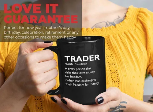 Miniatura 7 de Taza de café del mercado de valores – Definición del comerciante Crazy Person – Day Trader Brokers Asesor financiero Inversor Ahorro de oficina