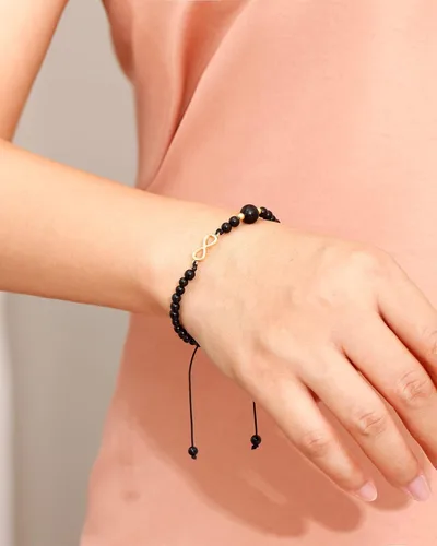 Miniatura 6 de Jewever Pulsera de cristal natural y piedras preciosas infinito para mujer, pulsera de amistad ajustable