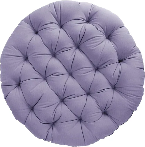 Miniatura 29 de Sorra Home - Cojín con mechones Papasan - Cojín redondo cómodo para silla Bucket & Moon - Cojín de piso con espuma suave para muebles