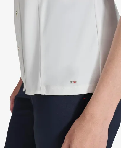 Miniatura 4 de Tommy Hilfiger Blusa sin mangas con volantes para mujer