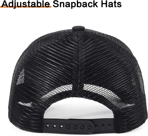 Miniatura 4 de Gorra de béisbol bordada ajustable para hombre, gorra de béisbol bordada con malla transpirable, parche cuadrado, gorras para mujer