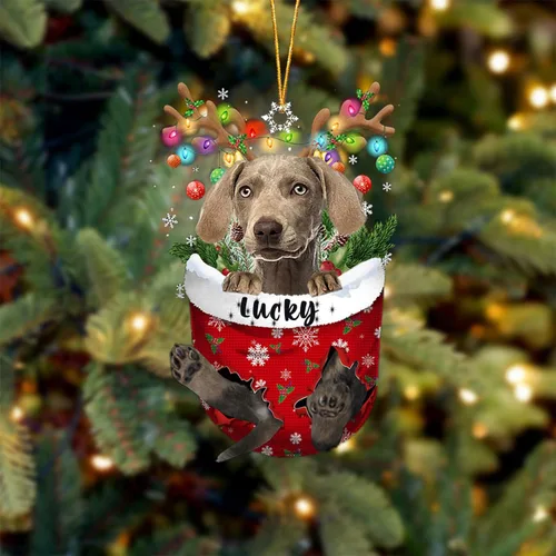 Miniatura 56 de Adorno de Navidad personalizado para perro Airedale Terrier en bolsillo de nieve, adorno para árbol de Navidad, idea de regalo para amantes