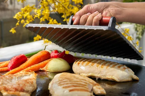 Miniatura 6 de Cuisinart Prensa de Parrilla XL de Hierro Fundido, 10" x 10" Prensa de Servicio Pesado Antiadherente para Hamburguesas Smash y Bistec con Mango