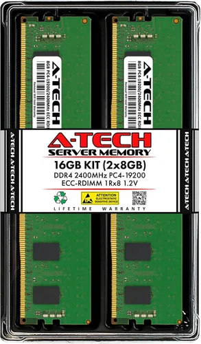 Miniatura 122 de A-Tech 4GB DDR4 2133MHz PC4-17000 ECC RDIMM 1Rx8 Single Rank 1.2V ECC Registered DIMM de 288 pines Módulo de actualización de memoria RAM