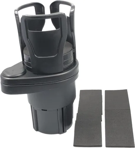 DEVMO Adaptador expansor de portavasos para automóvil, soporte para bebidas de agua multiusos montado en el vehículo, giratorio de 360 grados para