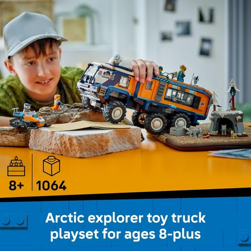 Miniatura 2 de LEGO City Camión de Laboratorio Científico Explorador Ártico para Construir - Juego de Construcción STEM para Niñas y Niños, Edades 8+ - Camión