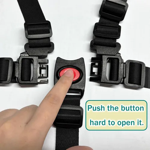 Miniatura 3 de Universal 5 Point High Chairs Safety Harness Strap Belt,Adjustable Harness Seatbelt Straps