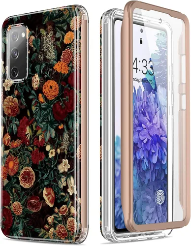 Miniatura 16 de Esdot Funda compatible con Samsung Galaxy S20 FE con protector de pantalla integrado, con diseño de moda para mujeres y niñas, funda protectora