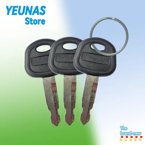 Miniatura 5 de 60266568 60022654 Reemplazo de llaves de encendido para SANY Modelo 55 65 75 215 235 Excavadora niveladoras y cargadoras (3 unidades)