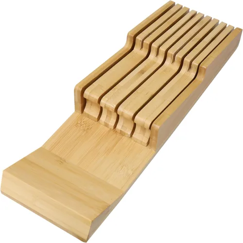 Miniatura 8 de ROYALHOUSE Bloque de Cuchillos de Bambú con Soporte, Respaldo para 9 Cuchillos, Organizador de Cajones para Cuchillos, Perfecto para Hogar y Chefs