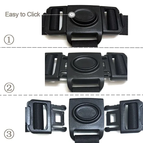 Miniatura 4 de ZARPMA Correas para silla alta, 3 puntos arnés correas cinturón para silla de niño niño correa para silla IKEA Antilop silla alta (negro)