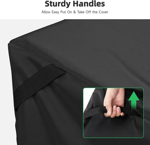 Miniatura 6 de MR.COVER - Funda para sofá biplaza de patio de 2 plazas, impermeable, resistente para muebles de patio, con ventilación de aire y asas, no se