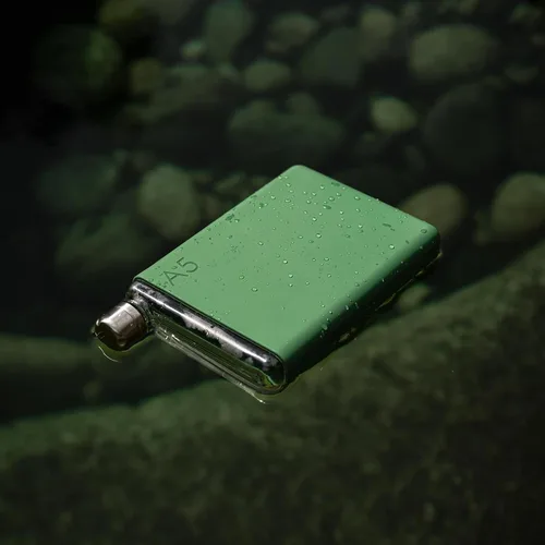 Miniatura 3 de memobottle Fundas de silicona A5 Protege y conserva con personalidad colorida Revestimiento libre de polvo - Verde musgo (solo manga)