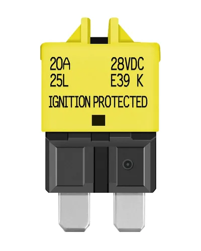 Miniatura 7 de LENKRAD Fusible reiniciable ATC/ATO automotriz de 20 amperios, 20 A, reinicio manual, fusibles de hoja estándar de 20 amperios, disyuntor